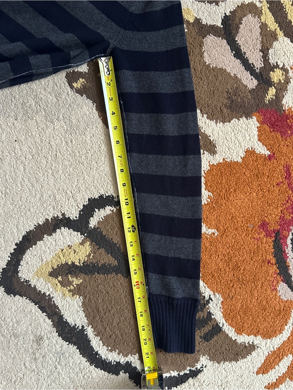 American Eagle Striped Cotton Wool Sweater | Size XS - Picture 7 of 8